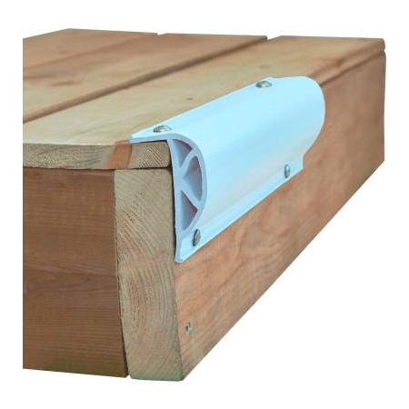 Dock Edge Dock Edge Heavy Slant "P" Profile, 24 ft. (3x8' lengths), White - DE1210F DE1210F